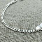 Pulseira Trama prata 925 — close