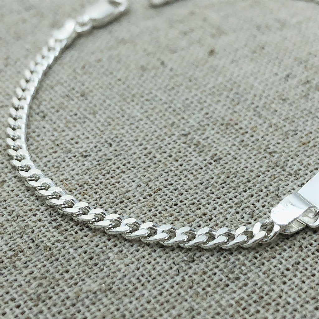 Pulseira Trama prata 925 — close