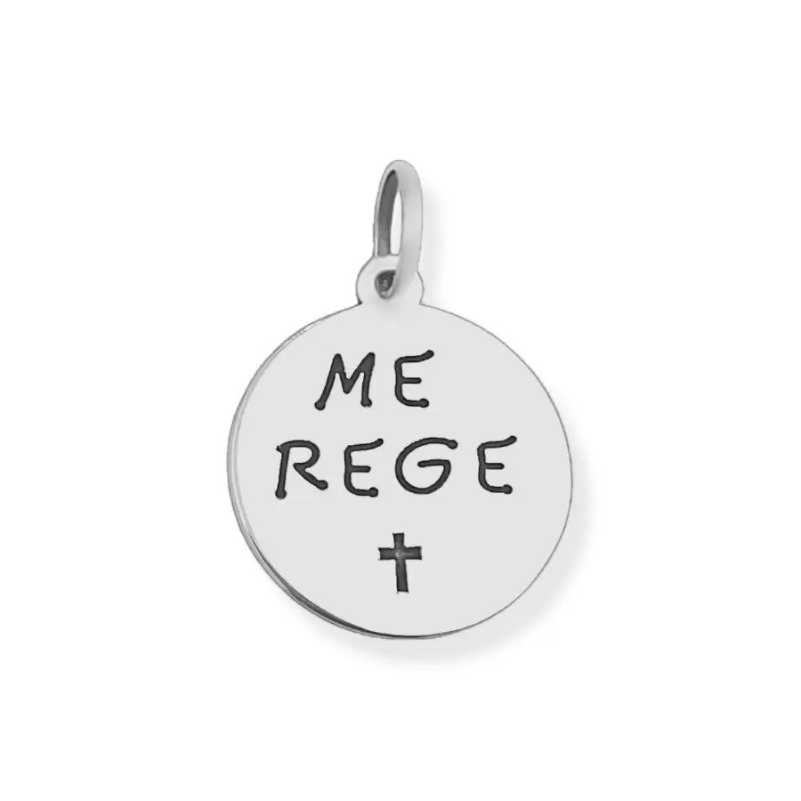 Pingente Medalha Me Rege Prata 925 – Arena Plata (imagem 1)