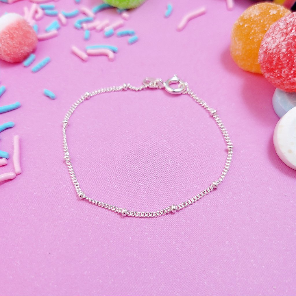 Pulseira Lívia prata 925 — vista frontal
