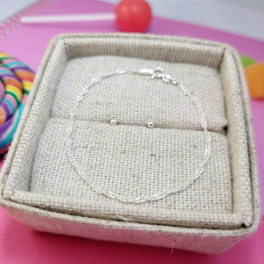 Kit Fernanda prata 925 — pulseira detalhe