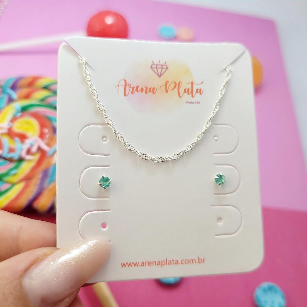 Kit pulseira e brinco Rafinha prata 925 — look completo
