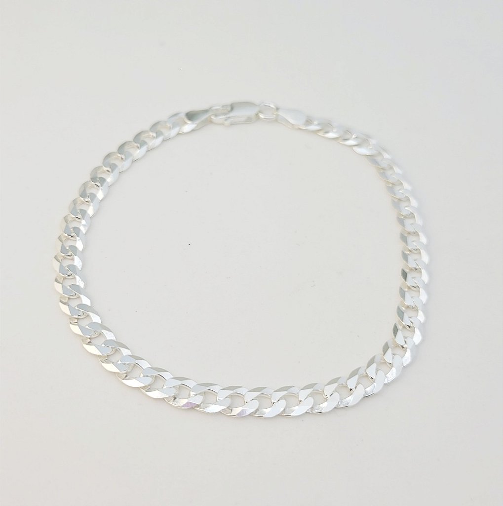 Pulseira Grumet 5mm prata 925 — look no pulso