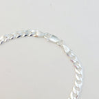 Pulseira Grumet 5mm prata 925 — close