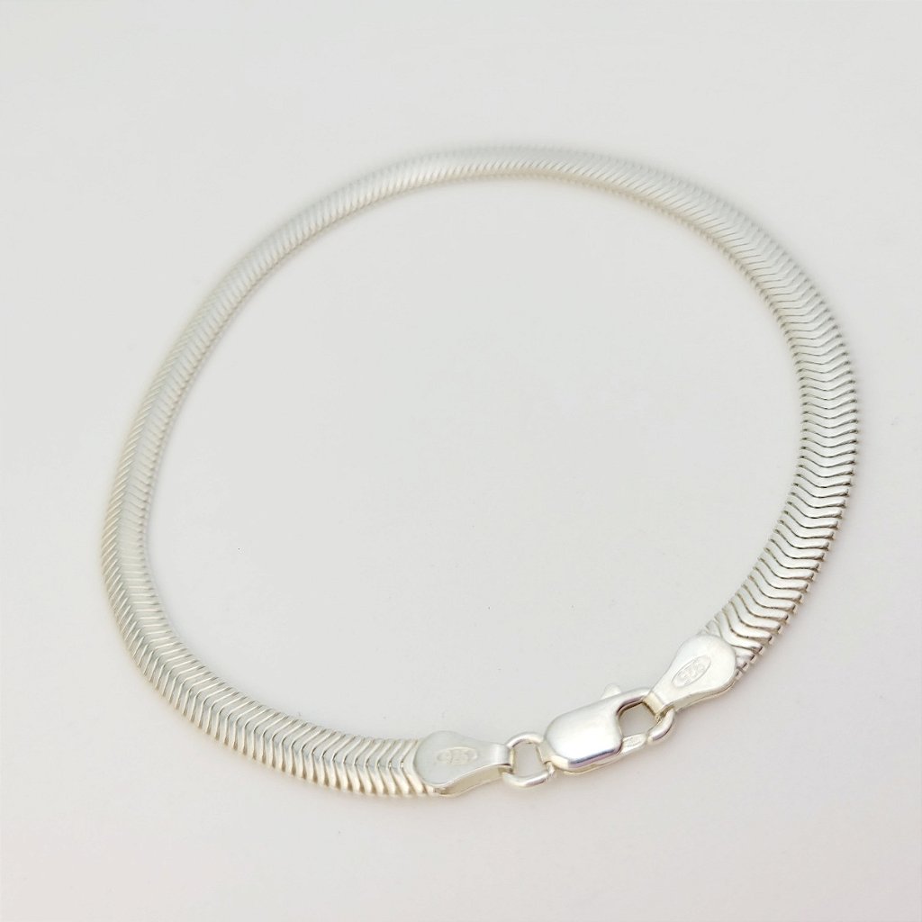 Pulseira lacraia 4mm 20cm em prata 925 – Arena Plata (imagem 8)