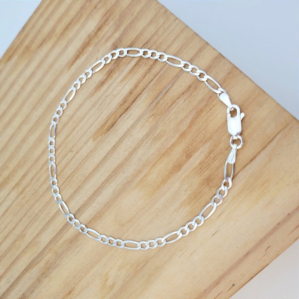 Pulseira 3x1 3mm 20cm em prata 925 – Arena Plata (imagem 4)