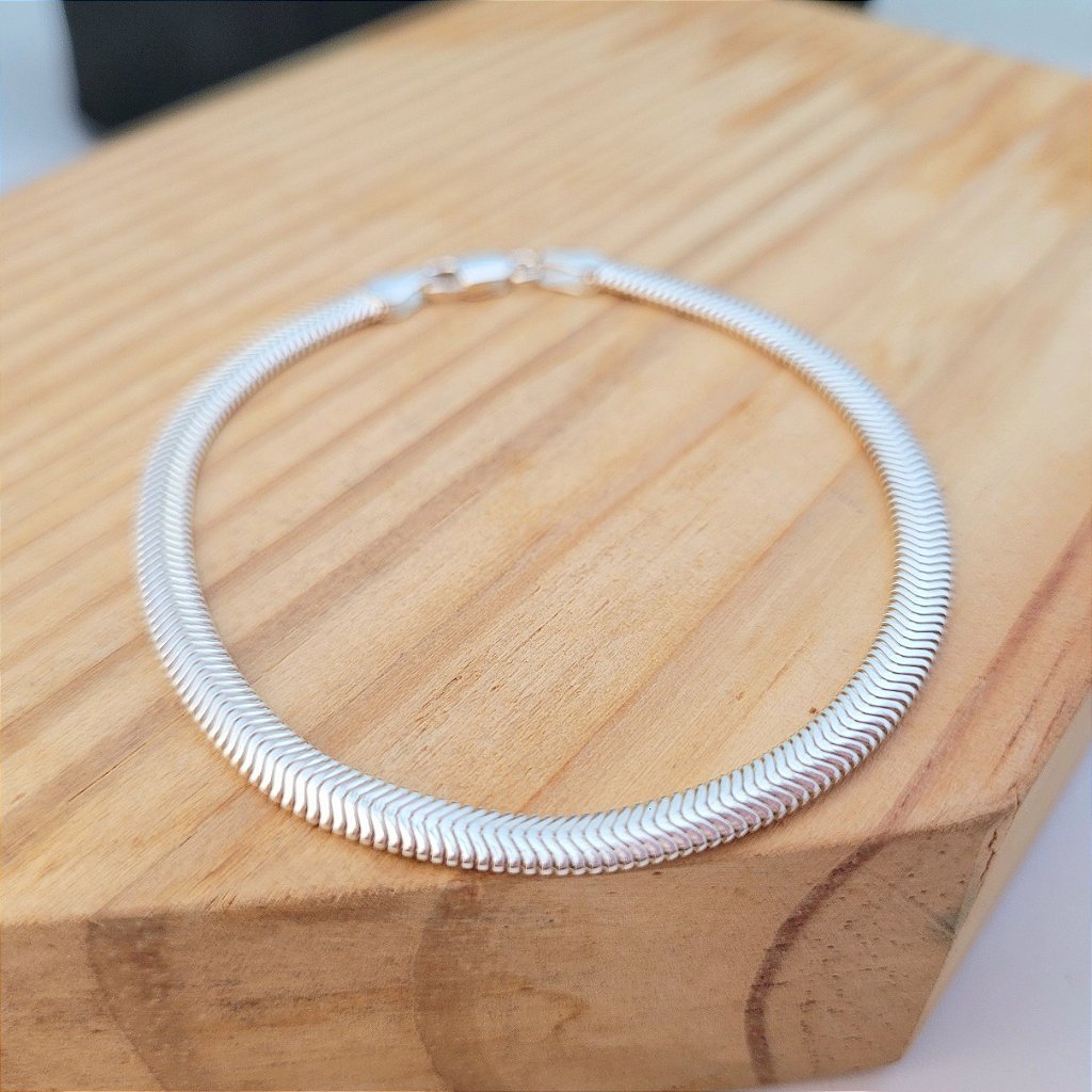 Pulseira lacraia 4mm 20cm em prata 925 – Arena Plata (imagem 4)