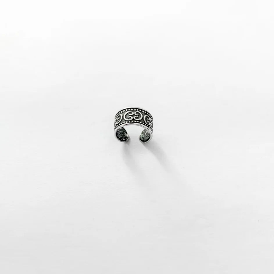 Piercing Fake Trabalhado com Arabescos em prata 925 – Arena Plata (imagem 2)