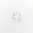 Anel minimalista aros ajustável em prata 925 – Arena Plata (imagem 6)