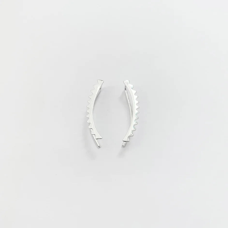 Brinco Ear Cuff de Triângulos em prata 925 – Arena Plata (imagem 5)