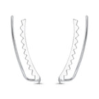 Brinco Ear Cuff de Triângulos em prata 925 – Arena Plata (imagem 2)