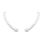 Brinco Ear Cuff de Triângulos em prata 925 – Arena Plata (imagem 1)