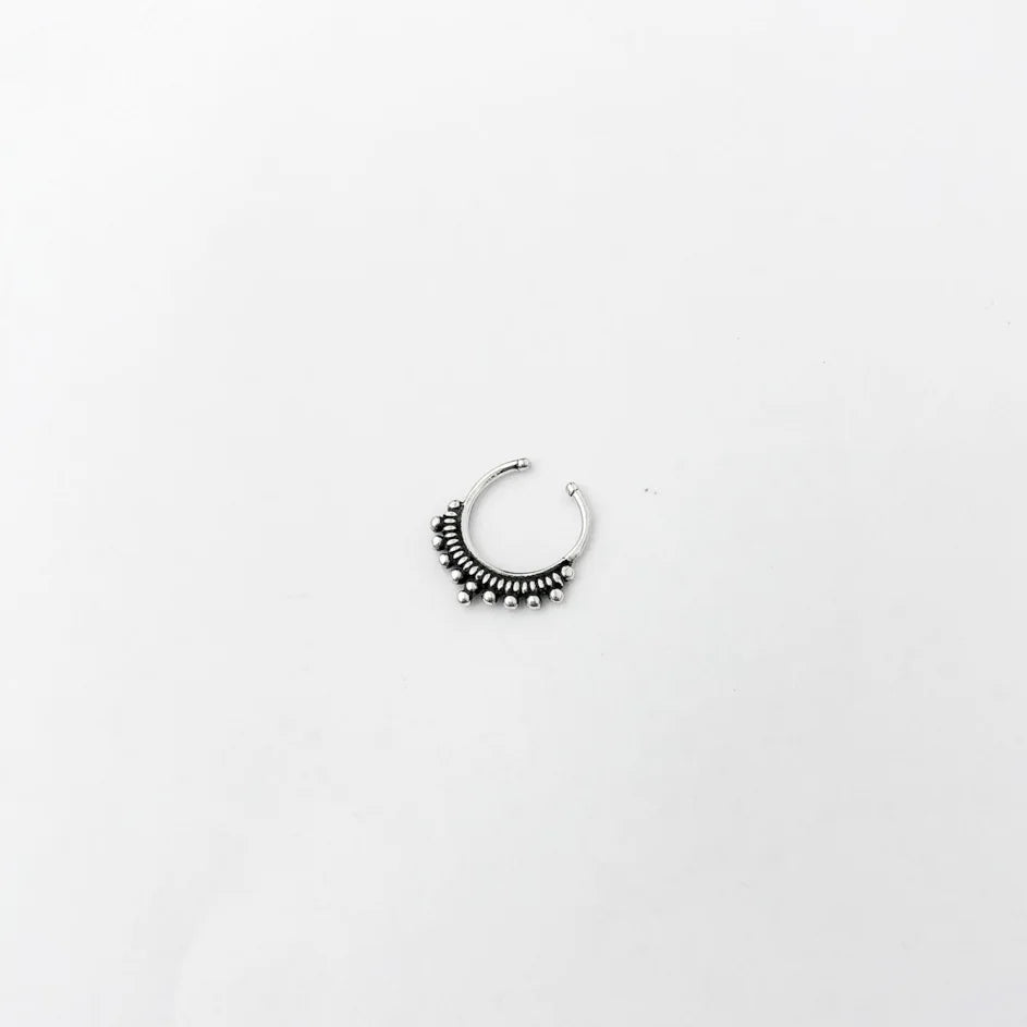 Piercing Fake com Bolinhas em prata 925 – Arena Plata (imagem 3)