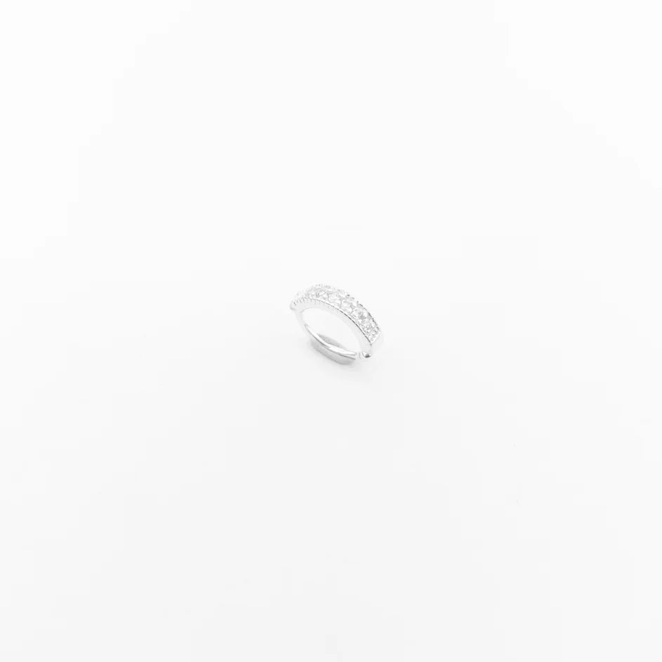 Piercing Fake argola micro zircônias em prata 925 – Arena Plata (imagem 3)