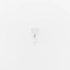 Piercing Fake de Aro Largo com Pingente de Cruz em prata 925 – Arena Plata (imagem 2)
