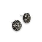 Brinco Luxo Marcassita em prata 925 – Arena Plata (imagem 2)