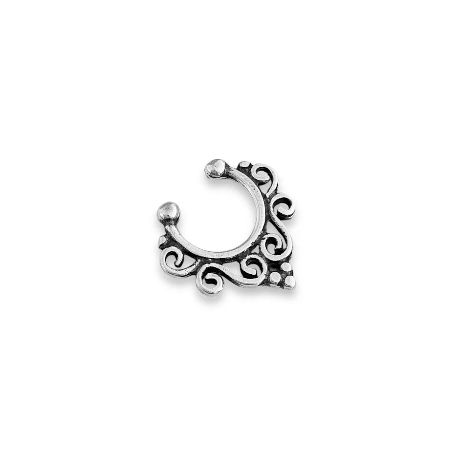 Piercing fake septo arabesco em prata 925 – Arena Plata (imagem 4)