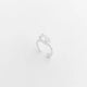 Piercing Fake zircônia retangular