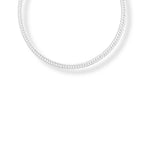 Pulseira grumet dupla retangular 3mm 20cm em prata 925 – Arena Plata (imagem 2)