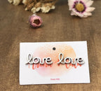 Brinco ear cuff love prata 925 — look na orelha