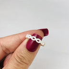 Anel cravejado com micro zircônias em prata 925 – Arena Plata (imagem 3)