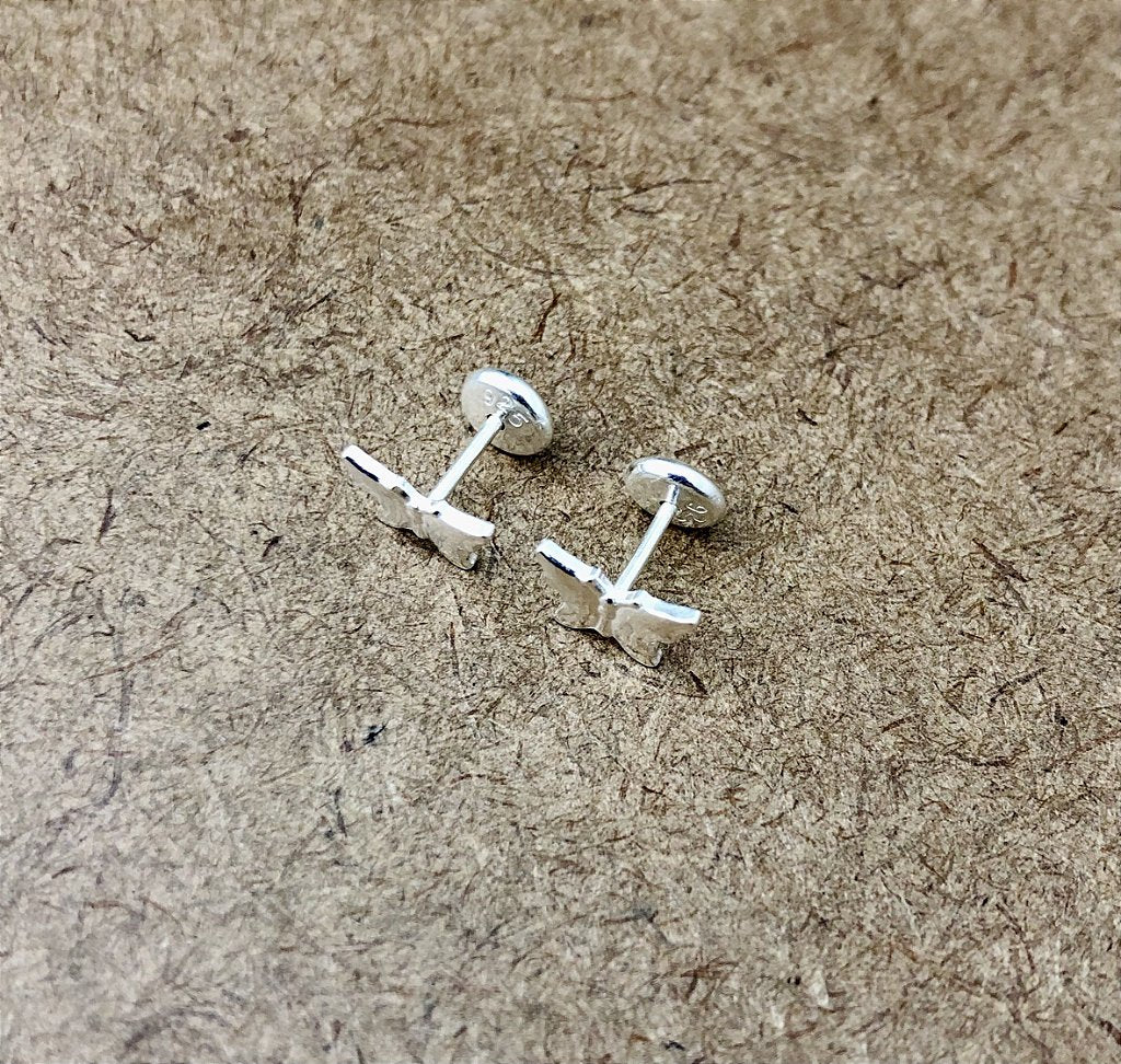 Brinco Borboleta com tarracha baby em prata 925 – Arena Plata (imagem 4)
