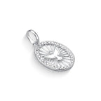 Pingente Medalha do Espírito Santo Cravejada com Zircônias em prata 925 – Arena Plata (imagem 3)