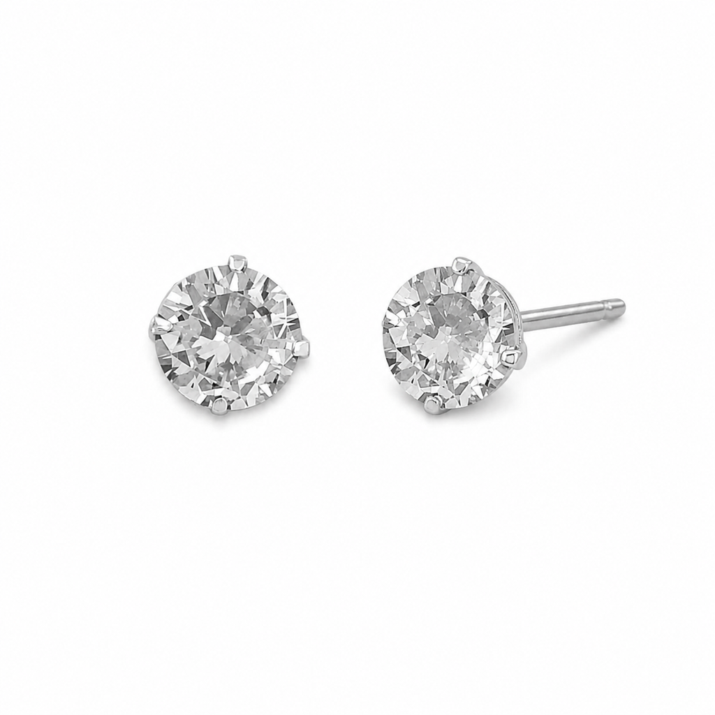 Brinco ponto de luz prata 925 (imagem 2)