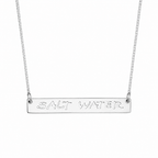 Gargantilha placa Salt Water 45cm em prata 925 – Arena Plata (imagem 1)