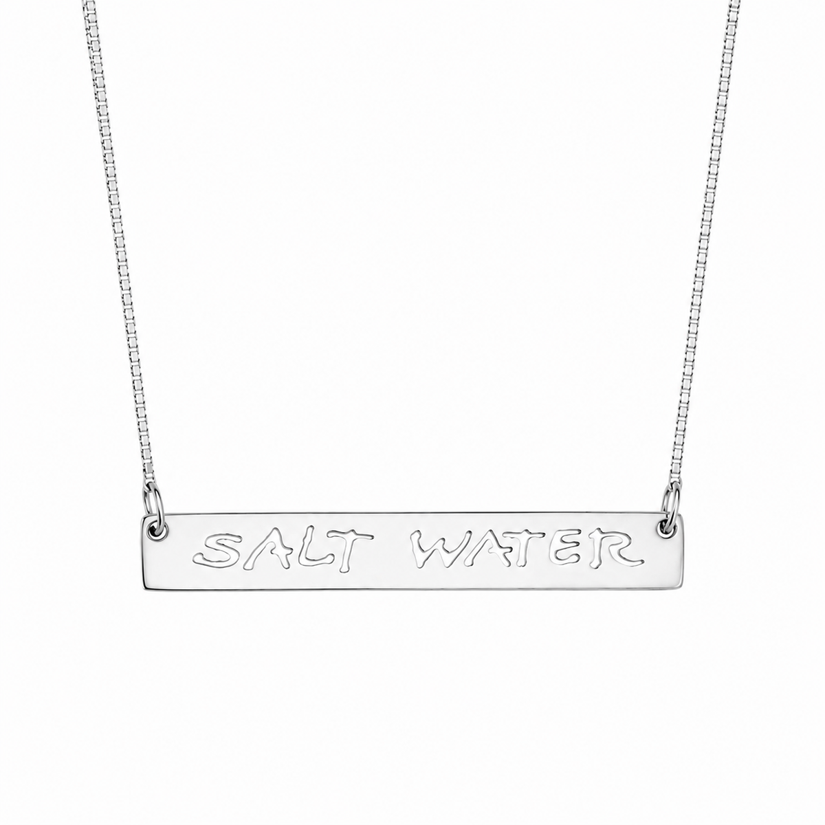 Gargantilha placa Salt Water 45cm em prata 925 – Arena Plata (imagem 1)