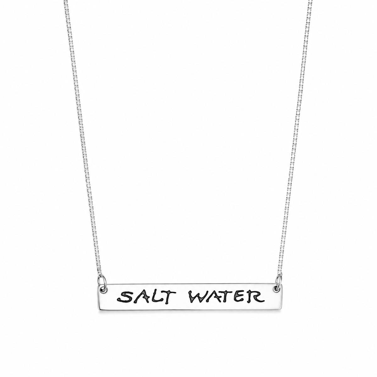 Gargantilha placa Salt Water 45cm em prata 925 – Arena Plata (imagem 4)