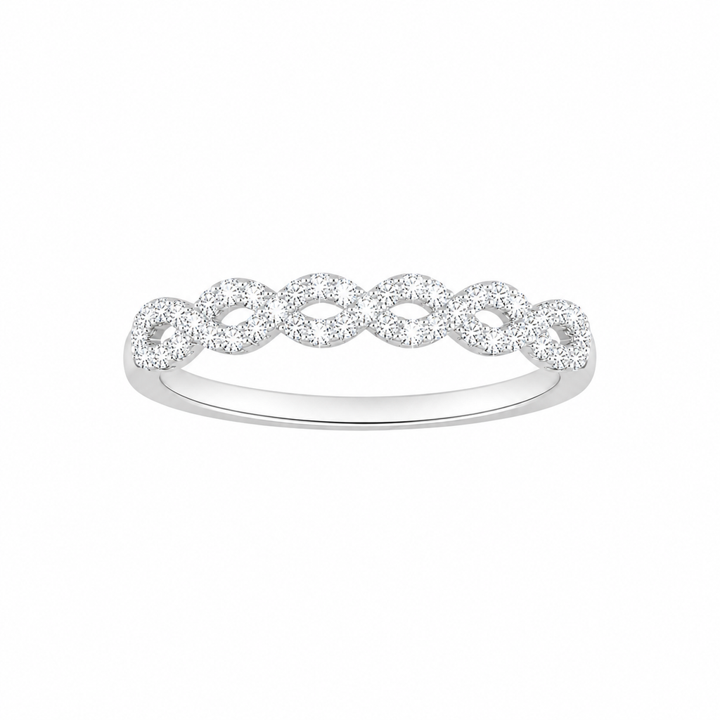 Anel cravejado com micro zircônias em prata 925 – Arena Plata (imagem 2)