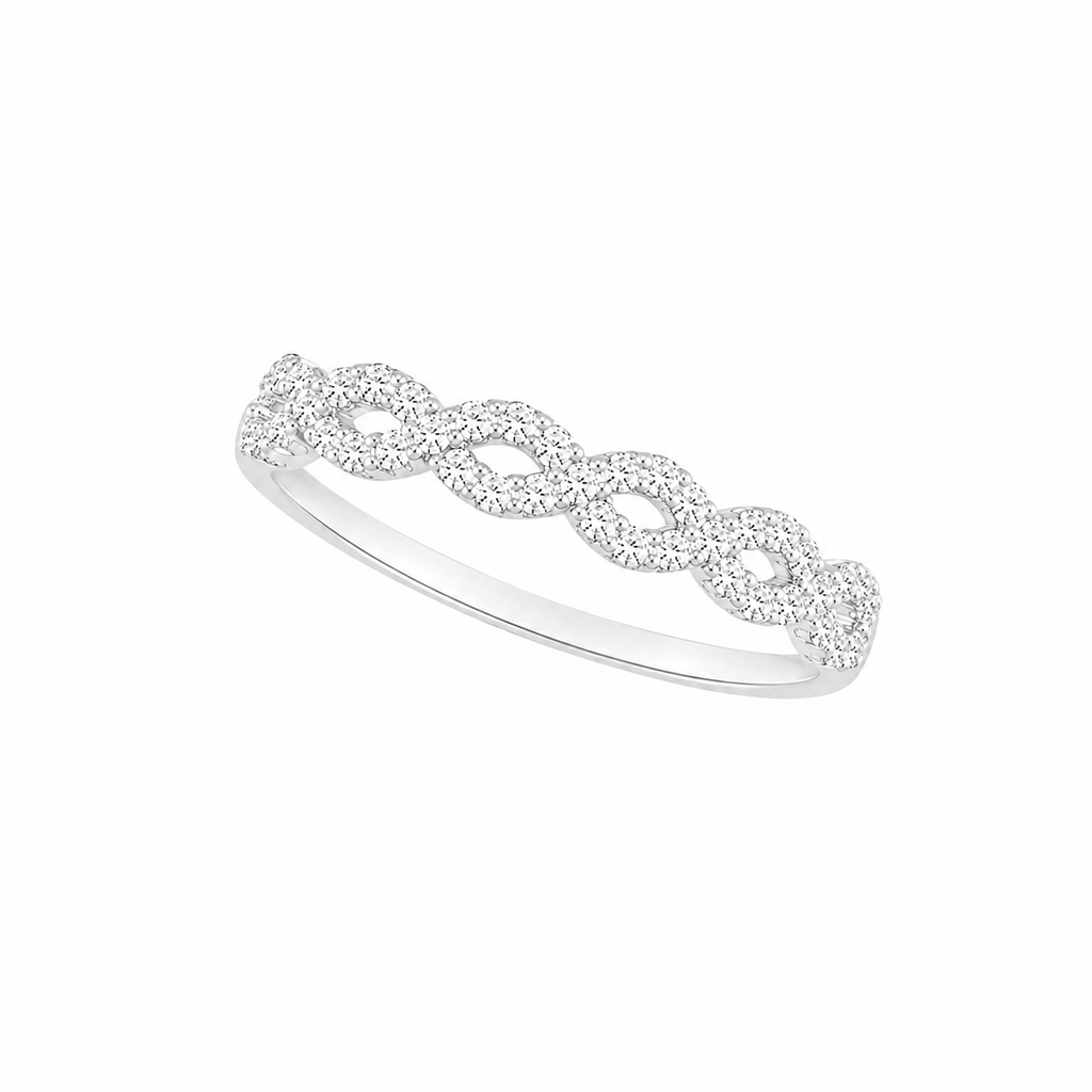 Anel cravejado com micro zircônias em prata 925 – Arena Plata (imagem 1)