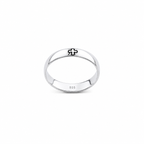 Anel com Trevos de Quatro Folhas em prata 925 – Arena Plata (imagem 2)