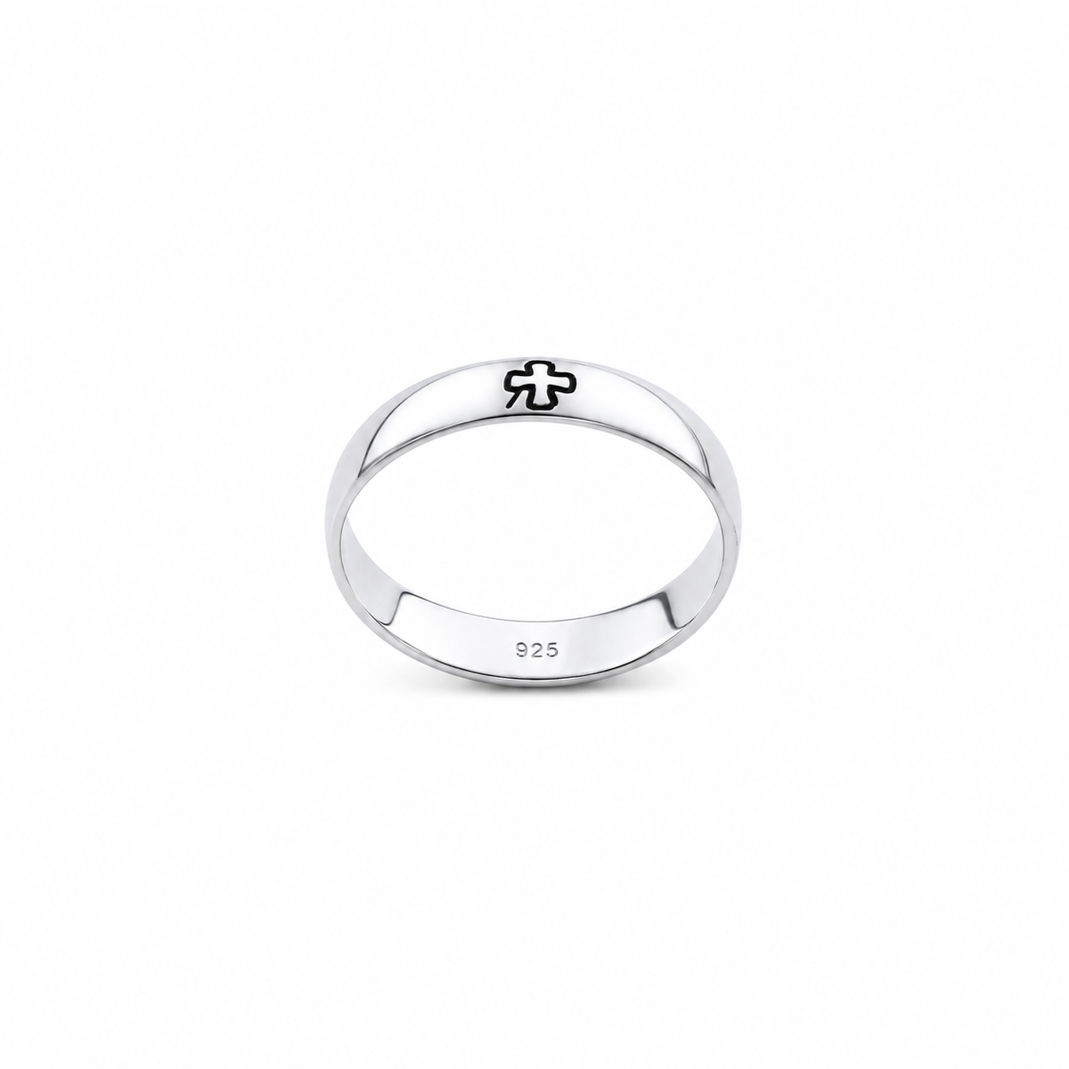 Anel com Trevos de Quatro Folhas em prata 925 – Arena Plata (imagem 2)