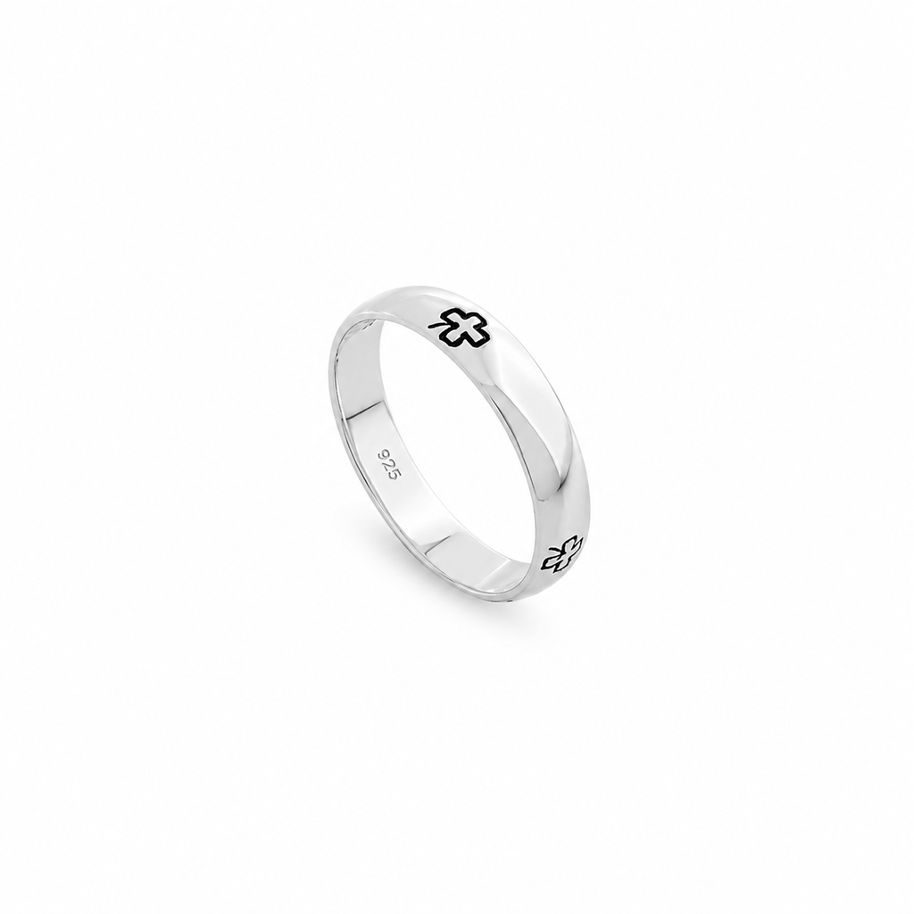 Anel com Trevos de Quatro Folhas em prata 925 – Arena Plata (imagem 3)