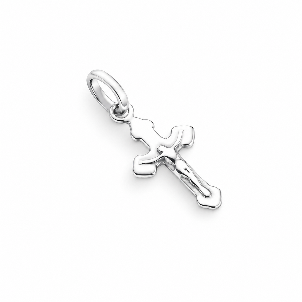 Pingente Cruz com Jesus em Alto Relevo Prata 925 – Arena Plata (imagem 1)
