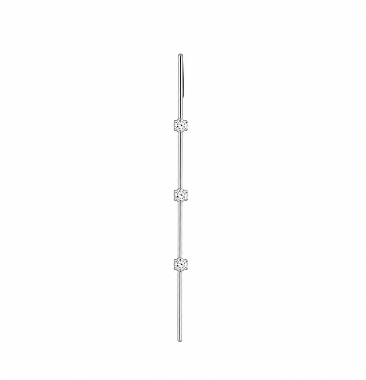 Ear Pin com 3 Zircônias em Prata 925 – Arena Plata (imagem 1)