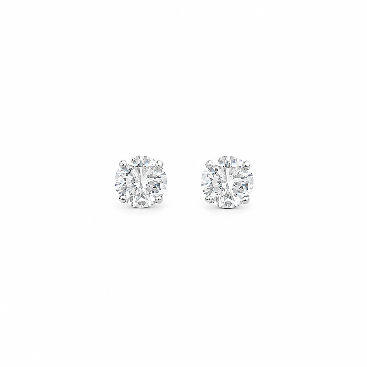 Brinco de Zircônia Redonda -7MM em prata 925 – Arena Plata (imagem 1)
