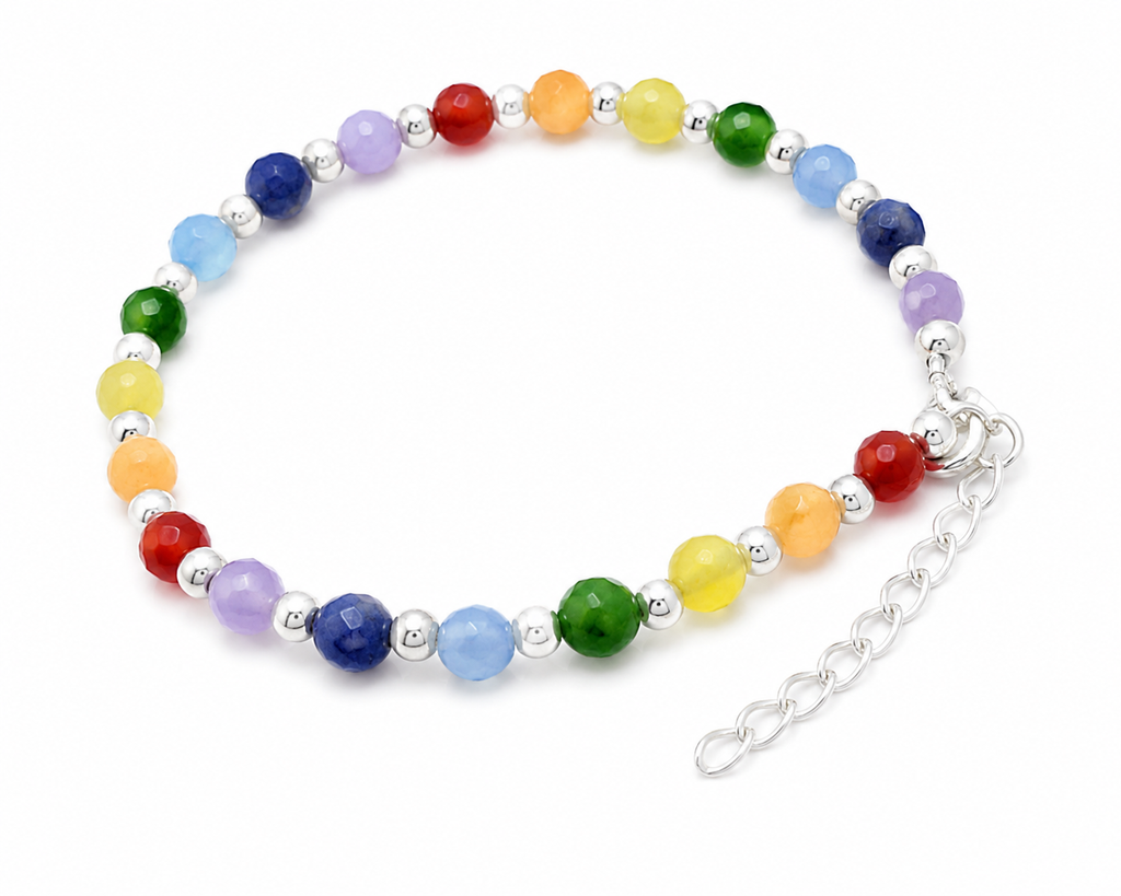 Pulseira 7 chakras em prata 925 – Arena Plata (imagem 1)