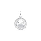 Pingente Medalha Love Vazado Cravejada com Zircônias em Prata 925 – Arena Plata (imagem 1)