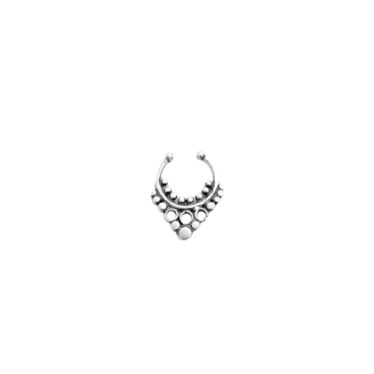 Piercing Fake Geométrico em prata 925 – Arena Plata (imagem 1)